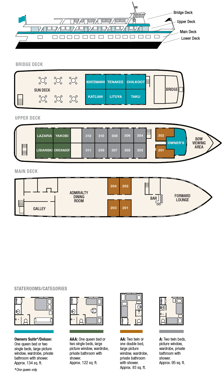 План палуб Admiralty Dream