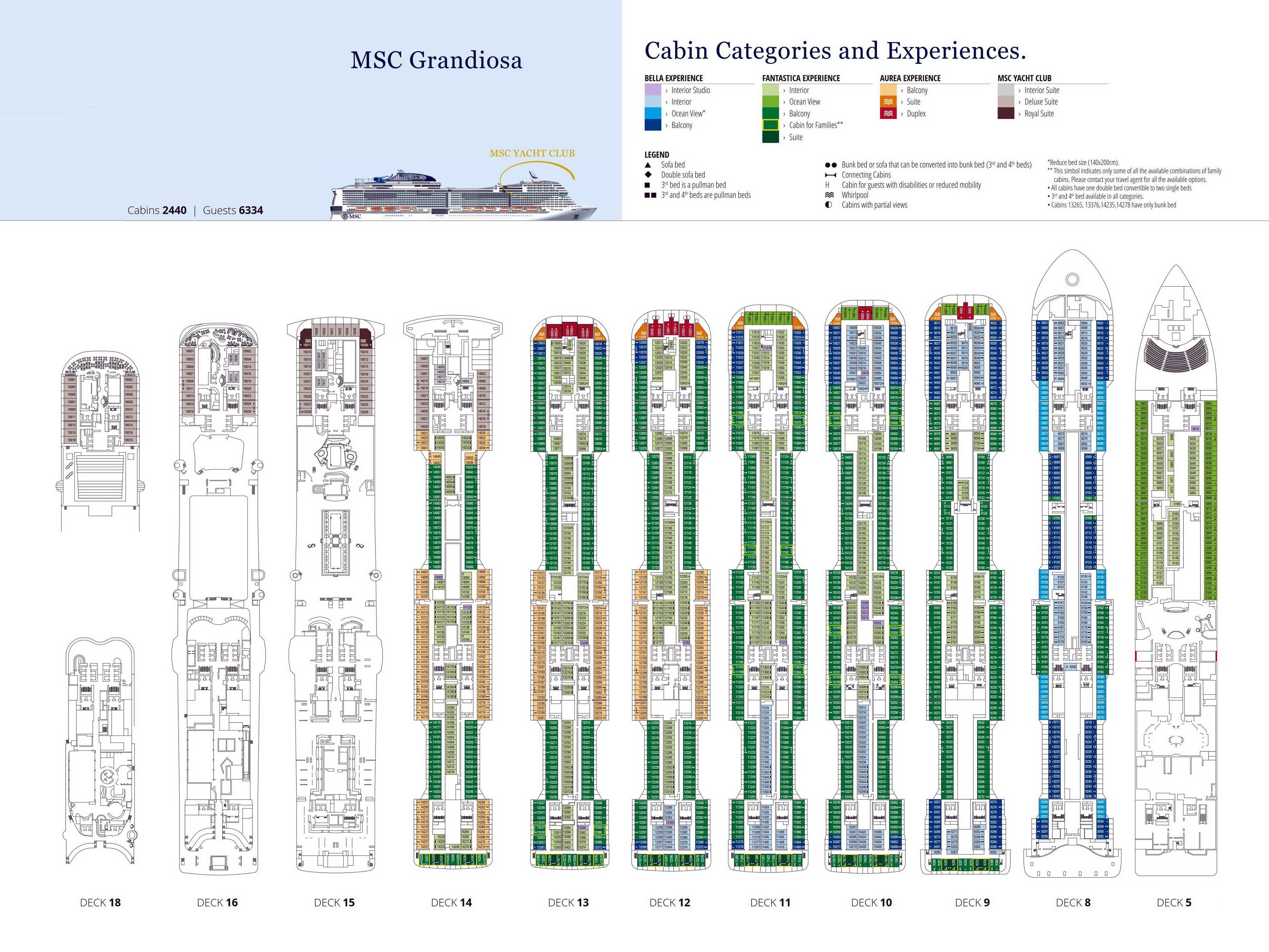 План палуб MSC Grandiosa