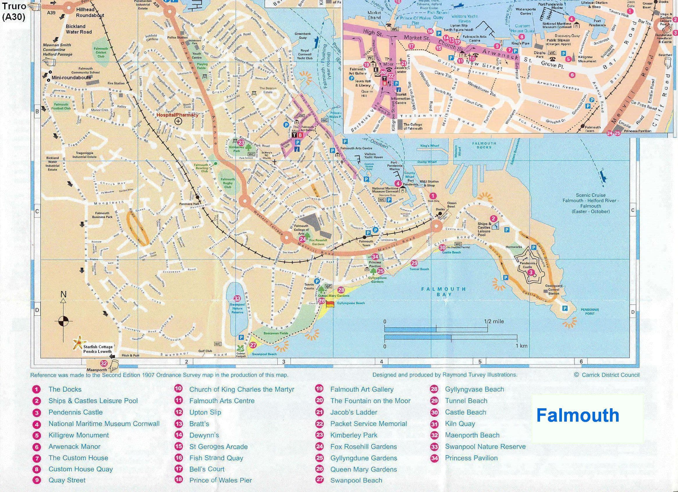 map of falmouth jamaica cruise port