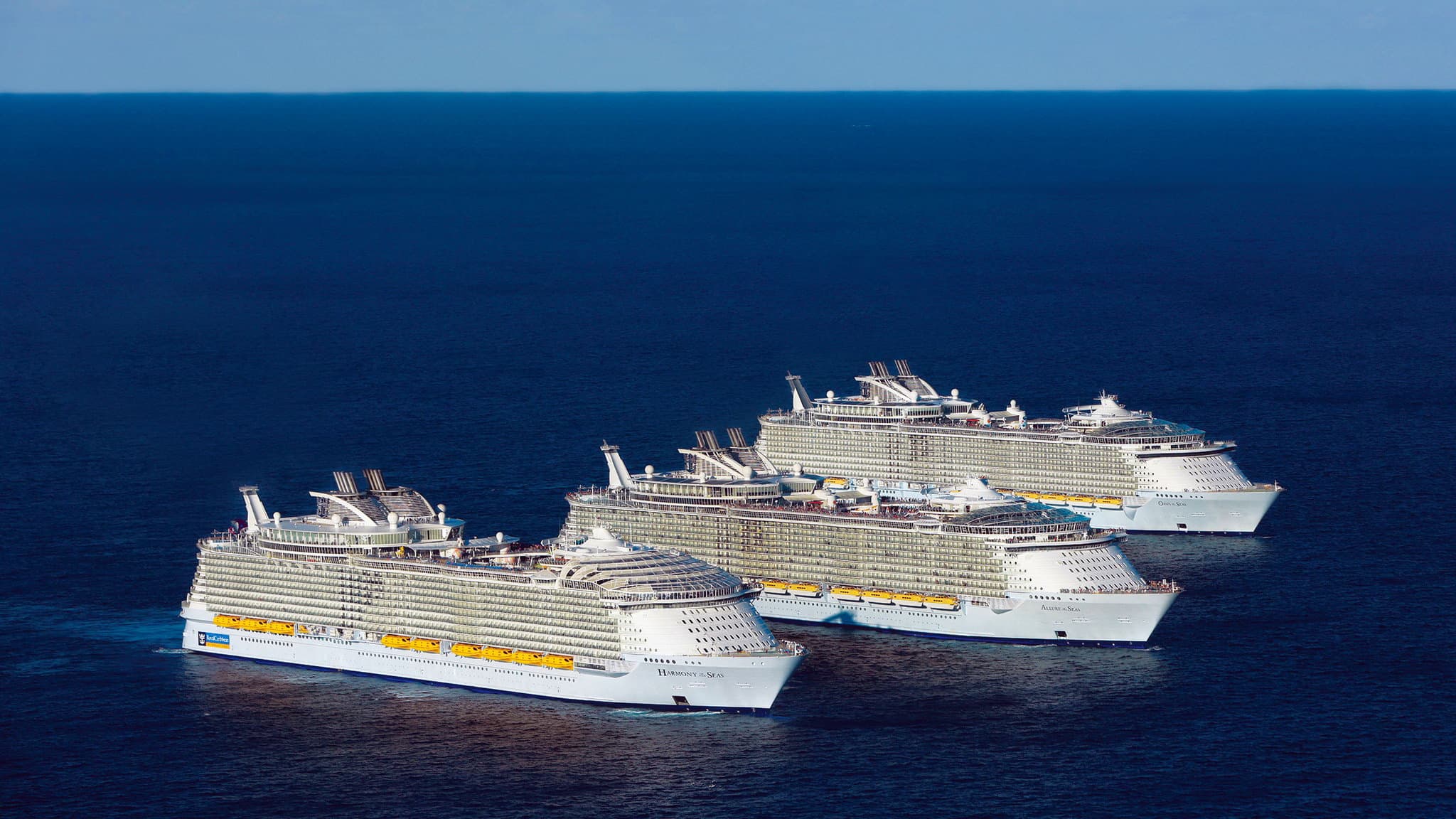 three most big cruise ships